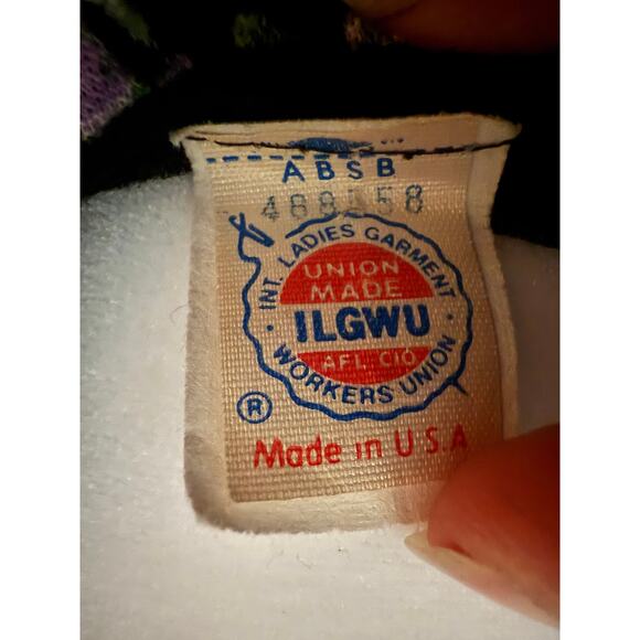 Vintage Floral ILGWU Made in the USA 70's Dress Small - Picture 7 of 7